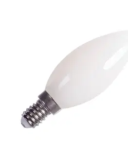 LED žárovky SLV BIG WHITE C35 E14 LED světelný zdroj matný 4,2 W 2700 K CRI 90 320° 1005285