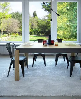 Kuchyňské a jídelní stoly Jídelní stůl MANHATTAN dub tmavě šedá