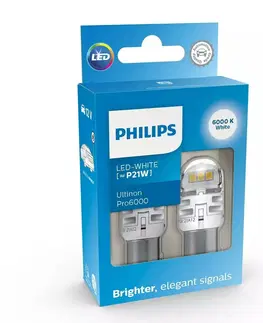 Autožárovky Philips LED P21W 12V 2,3W Ultinon Pro6000 SI 6000K 2ks 11498CU60X2