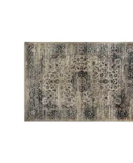 Designové a luxusní koberce Estila Orientální obdélníkový koberec Samira z viskózy v odstínech hnědé s ornamentálním zdobením 240x340cm