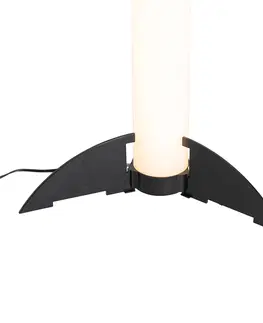 Stojaci lampy Designová stojací lampa černá včetně LED - Bomba