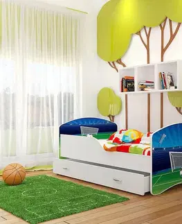 Dětské pokoje Expedo Dětská postel s potiskem FRAGA P1 + matrace + rošt ZDARMA 80x160, včetně ÚP, VZOR 26