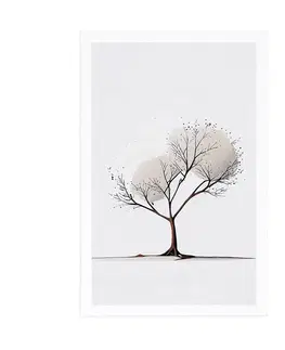 Stromy a listy Plakát minimalistický strom bez listí