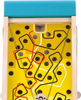 Dřevěné hračky Vilac Labyrint 2v1 Standy modro-žlutý