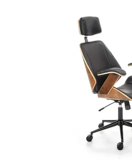 Kancelářské židle Expedo Kancelářská židle GANZO, 62x119-129x70, hnědá/černá