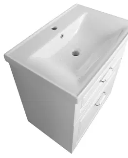Koupelnový nábytek AQUALINE FAVOLO umyvadlová skříňka 67x72,5x44,6cm, bílá mat FV270