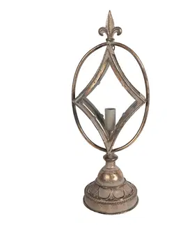 Lampy Měděná antik stolní lampa Pinnia - 23*17*56 cm Clayre & Eef 6LMP762