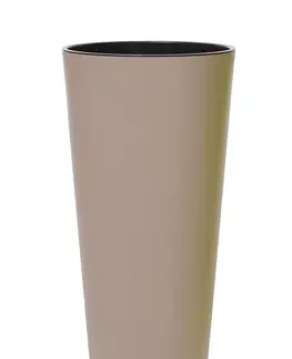 Květináče a truhlíky Prosperplast Květináč Tubus Slim mocca hnědý mat, varianta 30 cm