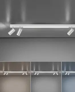 Stropní svítidla PURE PURE Lines LED stropní světlo 4 zdroje hliník