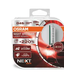Autožárovky OSRAM D4S 42V XENARC NIGHT BREAKER LASER +220% 3 roky záruka 2ks 66440XNN-HCB