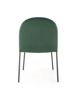 Židle Jídelní židle K443 Halmar Tmavě zelená