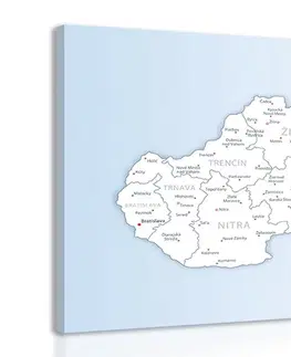 Obrazy mapy Obraz mapa Slovenské republiky