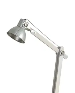 Lampy Dřevěná stolní lampa Edward stříbrná antik - 58*18*55 cm Light & Living 1812435