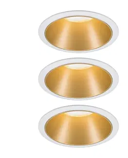 Podhledové světlo Paulmann Paulmann Cole LED spotlight, zlatobílý, 3ks