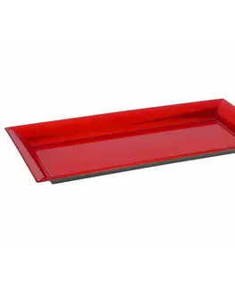 Prkénka a krájecí desky DekorStyle Podlouhlý tác 36 cm - červený