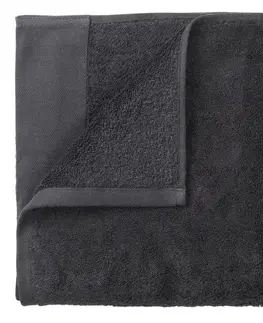 Ručníky Set 4 ručníků 30 x 30 cm, šedočerný BLOMUS