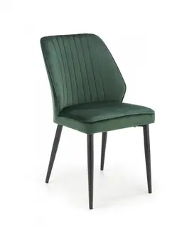 Židle Jídelní křeslo K432 Halmar Tmavě zelená