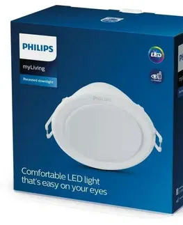 Bodovky do podhledu na 230V Philips Meson podhledové LED svítidlo 5,5W 380lm 6500K 9,5cm kulaté IP20, bílé