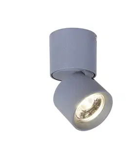 LED bodová svítidla ACA Lighting bodové svítidlo nástěnné LED 5W COB 80° 3000K 400LM šedá hliník D5,6XH10CM PLUTO RA33LEDS6GY