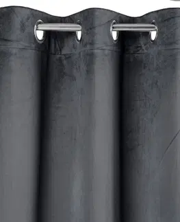 Zatemňovací závěsy Krásne Stínové závěsy v šedé barvě 140 x 250 cm