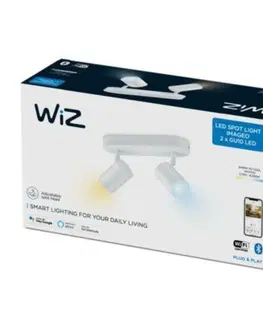LED bodová svítidla Philips Stropní bodové svítidlo WiZ IMAGEO LED GU10 2x4,9W 2x345lm 2700-6500K IP20 CRI90 bílé, stmívatelné