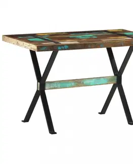 Jídelní stoly Jídelní stůl dřevo / ocel Dekorhome 120x60x76 cm