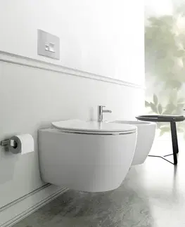 Záchody ISVEA SENTIMENTI závěsná WC mísa, Rimless, 36x51cm, bílá 10AR02012
