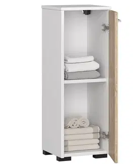Koupelnový nábytek Ak furniture Koupelnová skříňka Fin 30 cm bílá/sonoma