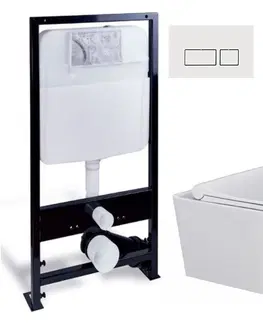 WC sedátka PRIM předstěnový instalační systém s bílým  tlačítkem  20/0042 + WC MYJOYS MY1 + SEDÁTKO PRIM_20/0026 42 MY1