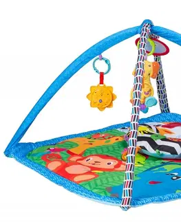 Hračky pro nejmenší ECOTOYS Hrací deka Eco Toys - modrá