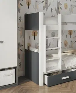 Postele ArtBed Dětská patrová postel GASPAR | 80 x 180 cm Provedení: Borovice přírodní