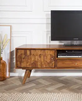 TV stolky TV stolek KLEOPATRA Dekorhome Sheeshamové dřevo