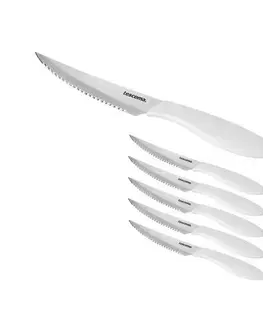 Příbory Tescoma Nůž steakový Presto 12 cm, 6 ks, bílá