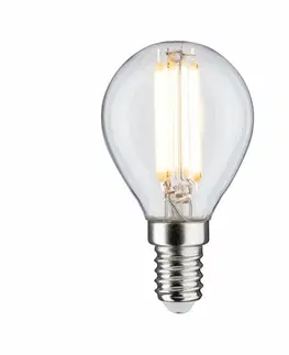 LED žárovky PAULMANN Filament 230V LED kapka E14 5,9W 2700K stmívatelné čirá 290.73