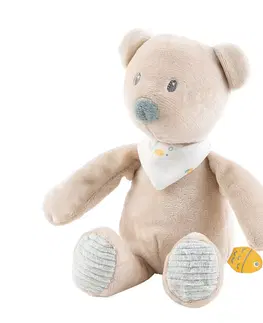 Hračky NATTOU - Medvídek plyšový mini Jules s chrastítkem 20 cm Romeo, Jules & Sally