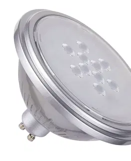 LED žárovky SLV BIG WHITE QPAR111 GU10 LED světelný zdroj stříbrný 7 W 3000 K CRI 90 25° 1005292