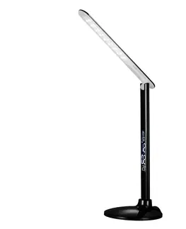 Stolní lampy kancelářské Aluminor LED stolní lampa Success s hodinami, černá