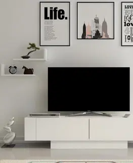 TV stolky Kalune Design TV stolek MATERA 150 cm bílý