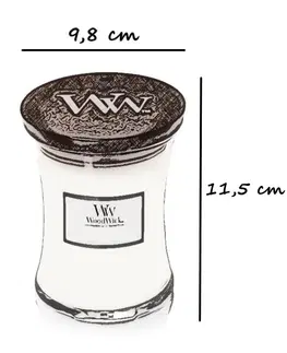 Svíčky Vonná svíčka WoodWick střední - Vanilla Bean, 9,8 cm x 11,5 cm, 275g