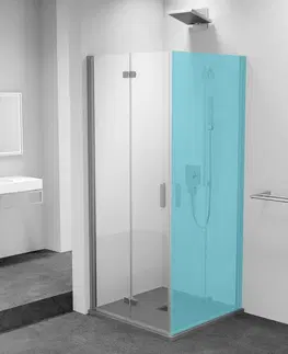 Sprchové kouty POLYSAN ZOOM sprchové dveře skládací 800, čiré sklo, levé ZL4815L