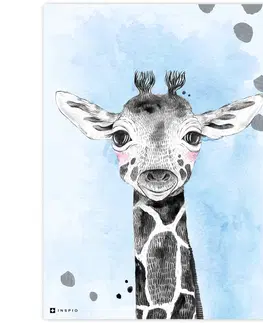 Obrazy do dětského pokoje Obraz do dětského pokoje - Barevný se žirafou