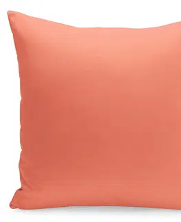 Dekorační povlaky na polštáře Jednobarevný povlak v pomerančové barvě