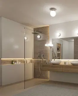 Klasická závěsná svítidla PAULMANN Selection Bathroom LED závěsné svítidlo Gove IP44 9W chrom/satén