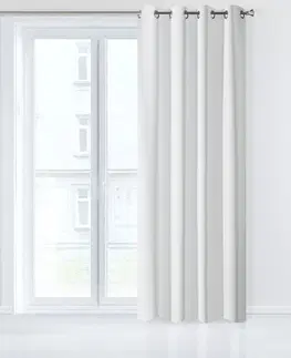 Zatemňovací závěsy Čistý bílý závěs s vyšším stupněm zatemnění 135 x 250 cm