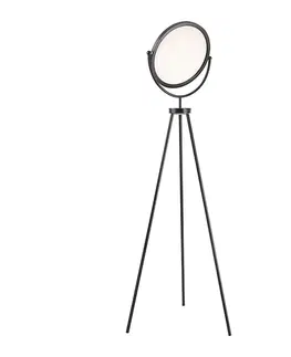 Stojaci lampy Moderní stojací lampa černá včetně LED a stmívacího stativu - Vincent