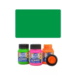 Hračky VEMA - ACR Barva na textil 37ml, Fluorescent Green 101