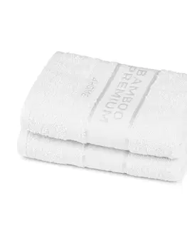 Ručníky 4Home Bamboo Premium ručník bílá, 50 x 100 cm, sada 2 ks