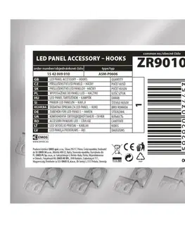 Příslušenství EMOS 4 háčky pro LED panel 60×60cm 1542009010