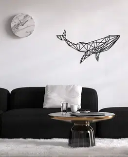 Bytové doplňky a dekorace Wallity Nástěnná dekorace Whale 1 černá