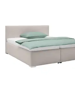 Čalouněné postele Čalouněná postel LESIA 200x200cm, Potah Světle Hnědý
